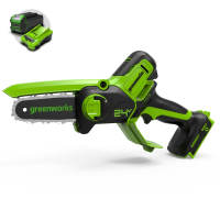 Цепная мини-пила Greenworks 24V G24MCS10 (10 см) аккумуляторная в Сясьстрое